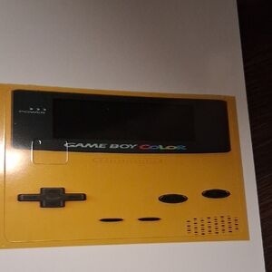 Nintendo Game Boy Color - Yellow Debit Card Sticky